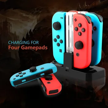 

Bevigac Charger Charging Dock Station Stand with LED Indication Type C for Nintend Switch Joy-Con Pro Controller Game Console