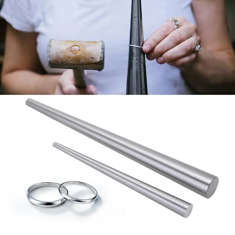 

Stainless Steel Ring Enlarger Stick Mandrel Sizer Tool for Jewelry Making and Ring Forming DIY Practical Jewellery Tools