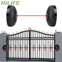 Barrera de Sensor de radiación infrarroja de un solo haz para puertas de entrada, ventanas, Detector de alarma de posicionamiento externo contra el sistema de Hacking