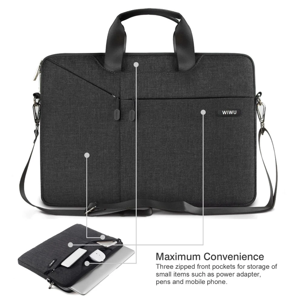 WiWU Laptop Bag Case 15.6 15.4 14.1 13.3 17.3 Messenger Bags for MacBook Air 13 Case Waterproof Notebook Bag for MacBook Pro 15 WiWU Laptop Bag Case 15.6 15.4 14.1 13.3 17.3 Messenger Bags for MacBook Air 13 Case Waterproof Notebook Bag for MacBook Pro 15
