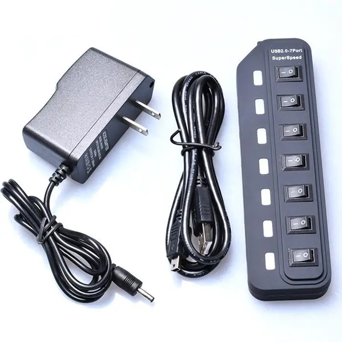 Портативный многопортовый USB3.0 с высоким уровнем Скорость хаб передачи данных 5