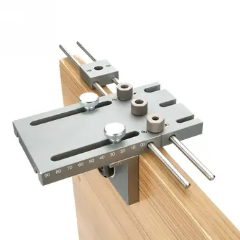

Dowelling Jig for Furniture Fast Connecting Cam Fitting 3 In 1 Self Centering Dowelling Jig 6/8/10/15mm Woodworking Drill Guide