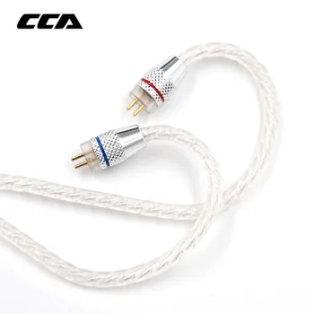 

CCA Silver Plated Upgrade Cable 3.5 Mm Audio Cable 4 Core 2 Pin Original Earphone Cable Diy For Cca C10/c16/c04/ KZ ZS3 ZS6 ZSA
