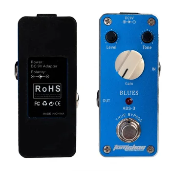 

Aroma ABS-3 Mini Guitar Effect Pedal W/ True Bypass Blues Distortion Electric Guitar Pedal Total Metal Case Guitar Accessories