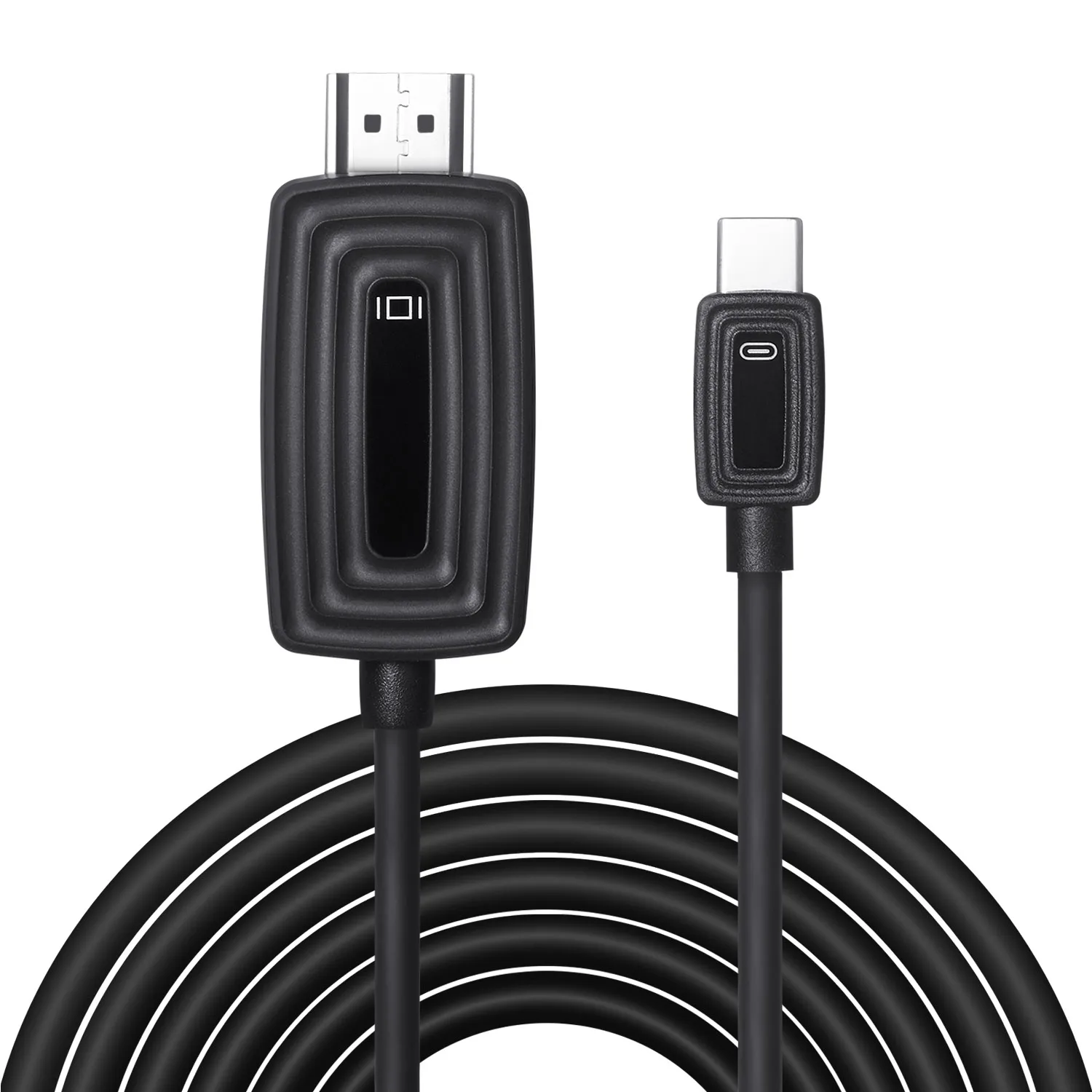 Besegad Portable 4K USB Type C to HDMI Adapter Cable for Samsung Galaxy S10 S9 Surface Book 2 Chromebook Pixel DELL 6.56ft