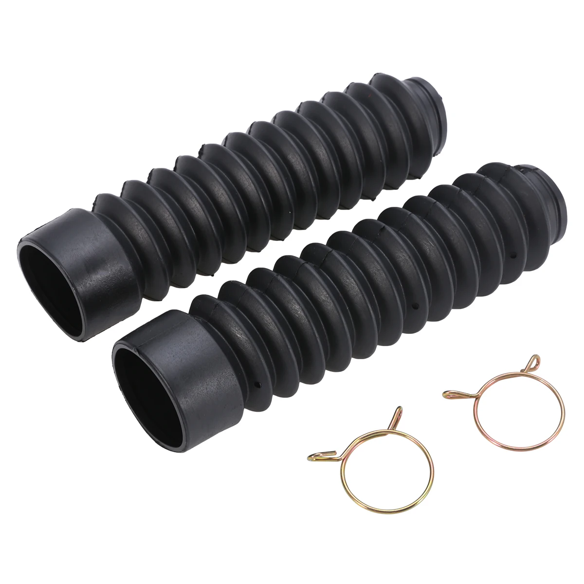 

Mayitr 2pcs Black Rubber Motorcycle Front Fork Cover Protector Gaiter Gator Boot Shock Absorber for Off Road Pit Dirt Bike Moto