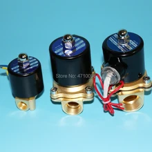 2 Вт нормально открытый электромагнитный клапан(нет), 12 В, 24 В, 110 В, 220 В, 380 В латунь 1/"~ 1" электромагнитный клапан