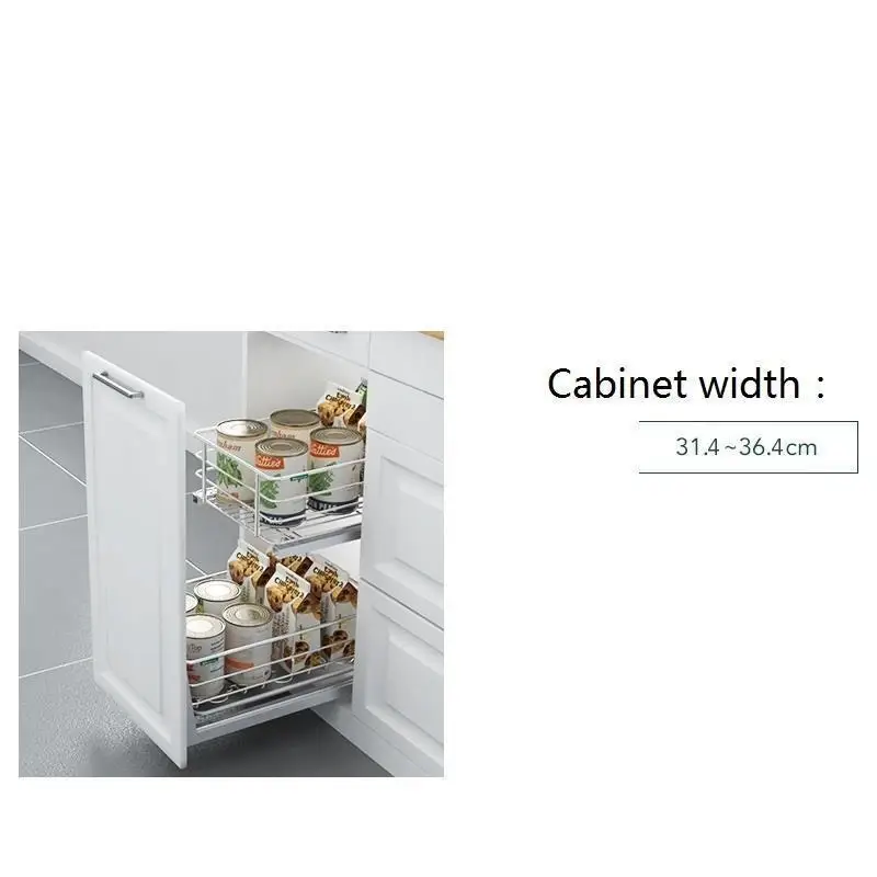 Corredera Alacena Keuken Almacenaje Armario Platos Органайзер из нержавеющей стали Cocina кухонный шкаф