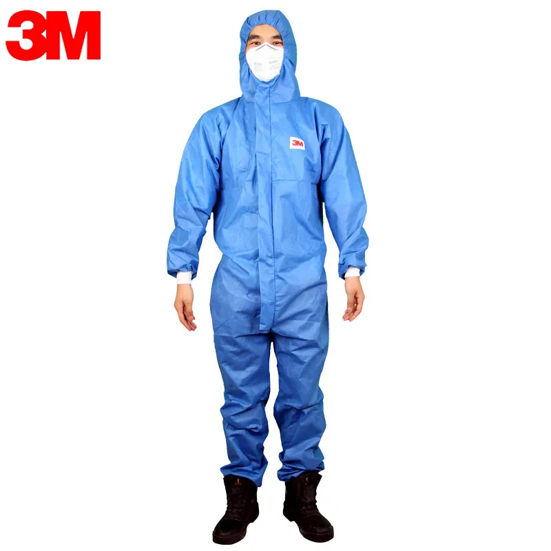 

3M 4532+ Blue Protective Coverall Anti Static Chemical Liquid Splash Radiation Resistant Oily Particles Effectively Protection