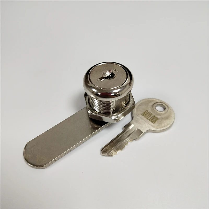 

Raylock key alike 1.18 inch toolbox cam lock key withdrawn in 2 positions flat key mailbox lock