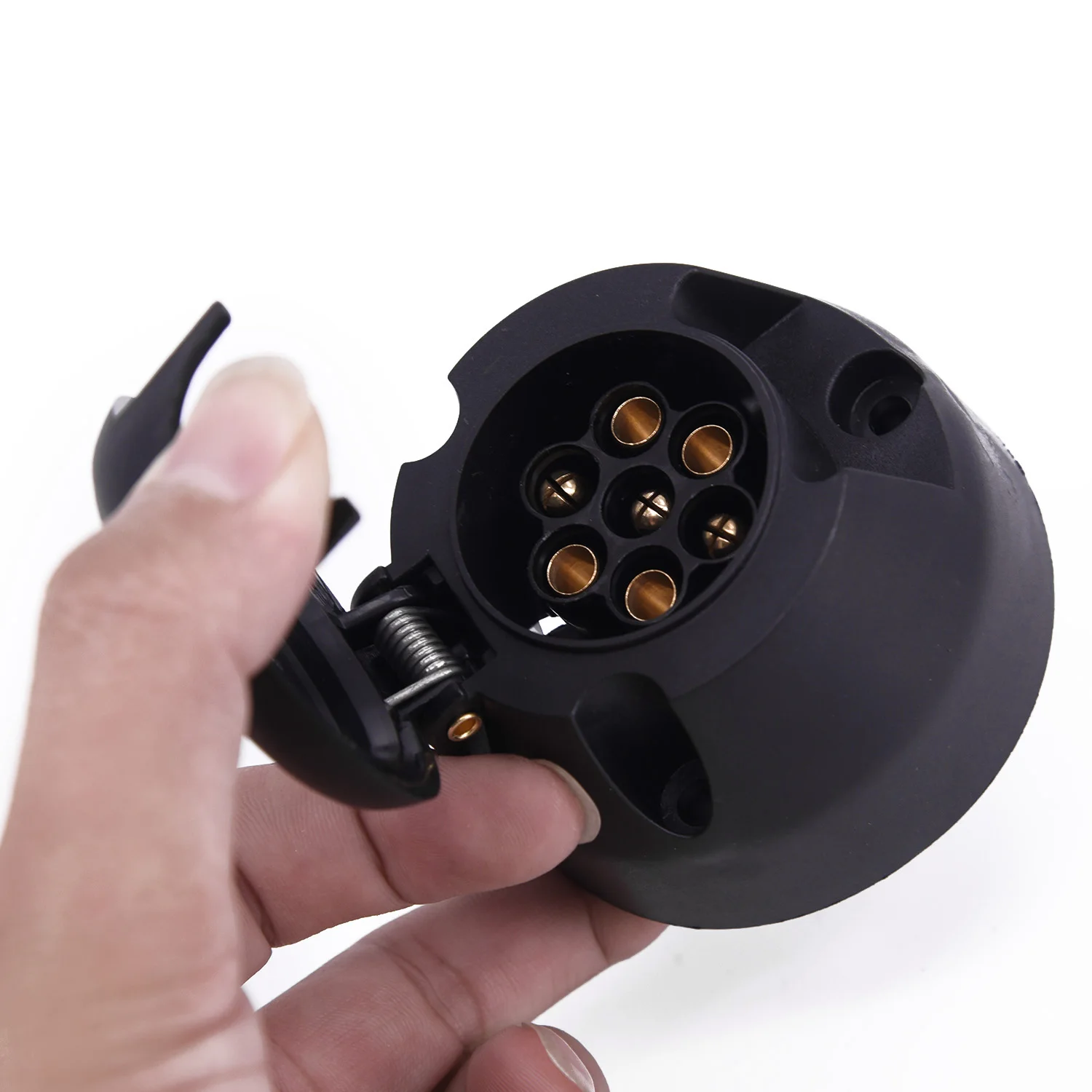 12 V 7-دبوس جولة نوع الأوروبية قافلة شريط السحب الكهربائية مقطورة المقبس البلاستيك 12 V 7-دبوس جولة نوع الأوروبية قافلة شريط السحب الكهربائية مقطورة المقبس البلاستيك