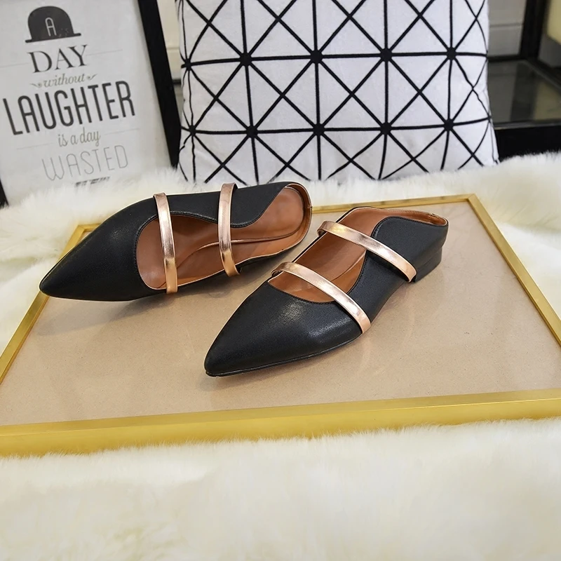 Gamuza Caliente Verano Zapatos Pisos Banda Superficial De as Pic Mulas Planos Diseño As Estrecha Perezoso Punta Casuales Acogedor Primavera Pic Mujer 6wt05rnwq