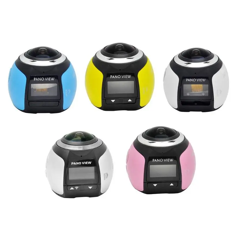 

V1 4K Camara 360 Degrees Panoramic Lens Camera HD 0.96 inch WiFi Photo Camera Mobile Phone Remote Control WiFi Photo Camera New