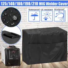 50x25x31 см черный MIG сварочный аппарат крышка пылезащитный, УФ Устойчив водостойкий для Хобарт машина MIG 125/140/180/190/210