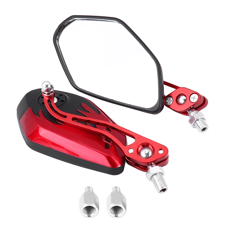 

Motorcycle Rear View Side Mirrors 8/10MM For HARLEY HONDA SUZUKI YAMAHA KAWASAKI Red / Yellow/ Blue / Black Motor Accessories