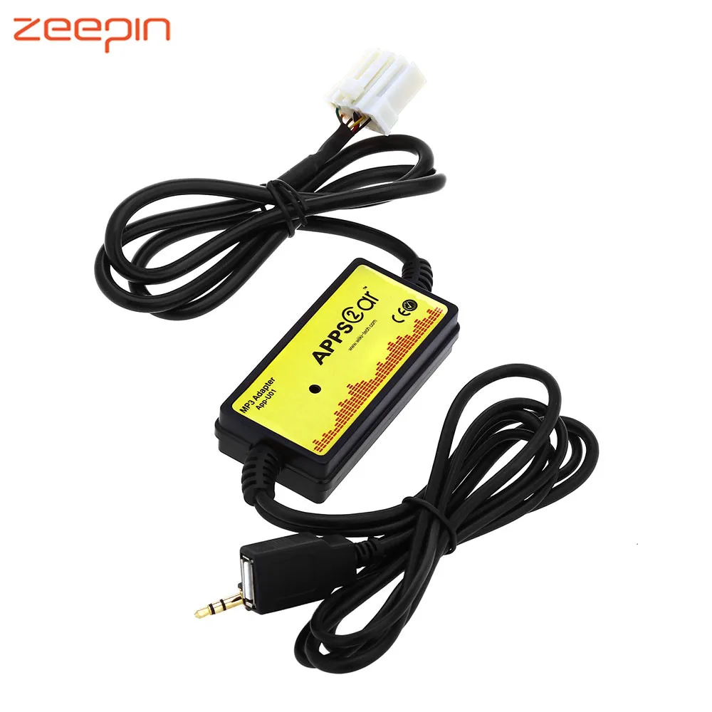 

DC 12V Car Audio Interface MP3 USB / SD Adapter Connect Digital CD Changer for Mazda