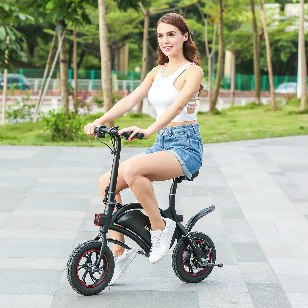 

ANCHEER Electric Bike Portable Aluminum Folding 20KM Range Manual Bluetooth Above Android 4 3 iOS 8 GPS 6ah Electric Bicycle