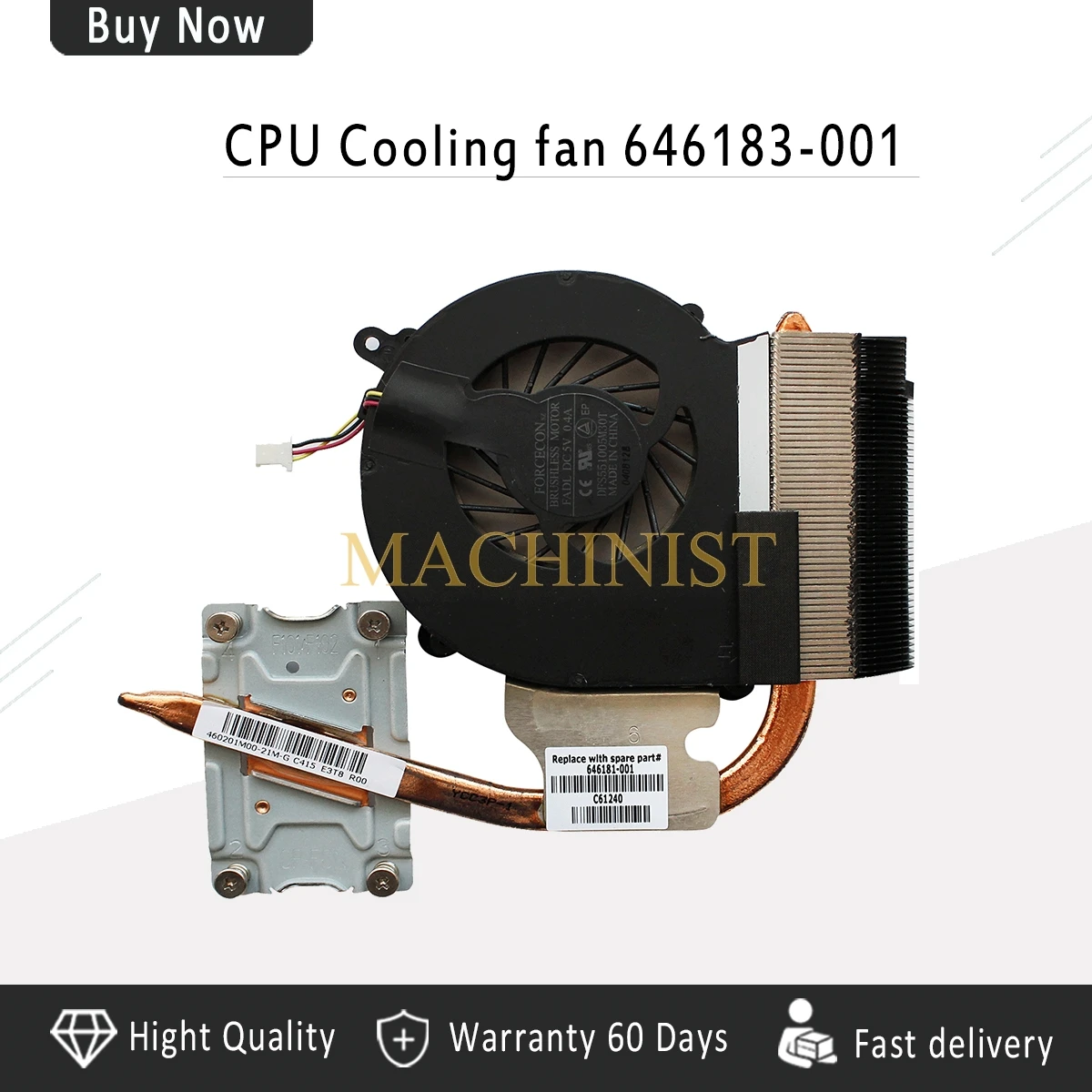 جديد محمول المبرد ل HP 2000 CQ43 430 431 435 436 CQ57 630 631 غرفة تبريد وحدة المعالجة المركزية مروحة التبريد برودة 646183 -001 646181-001
