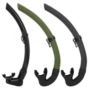 Высокое качество пластмассовый мундштук плавательная полный сухой воздушный дыхательная трубка для дайвинга водные виды спорта для подводного погружения и дайвинга дыхание трубки - изображение