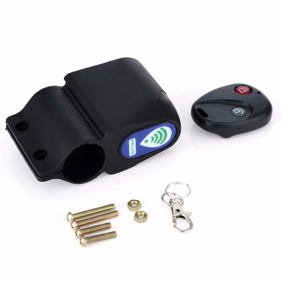 Anti-theft Bike Lock MTB Cycling Security Super Loud Vibration Alarm Wireless Remote Control Bicycle | Спорт и развлечения