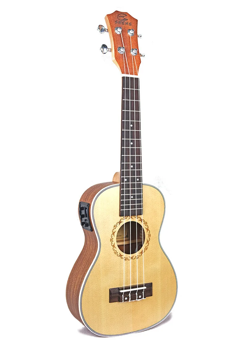 

26 Inch Ukulele Small Guitar Spruce Electric Box Eq