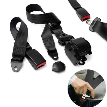 

Safety Car Parts Universal Retractable Three-point Automatic Car Seat Belt For Car Stopper Spacing Limit Buckle Clip Retainer