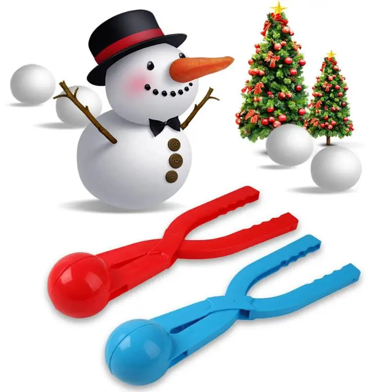NarutoSak 1Pc Snowball Clip Toys,Winter Snowman Penguin Snowball Maker Clip Snow Mold Tool for Kids and Adults Snow Ball Fights Random Color Penguin
