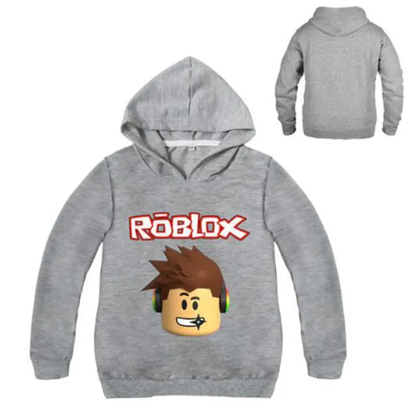 

2019 Spring Roblox T-shirt For Kids Boys Sweayshirt For Girls Clothing Red Nose Day Costume Hoodied Sweatshirt Long Sleeve Tees