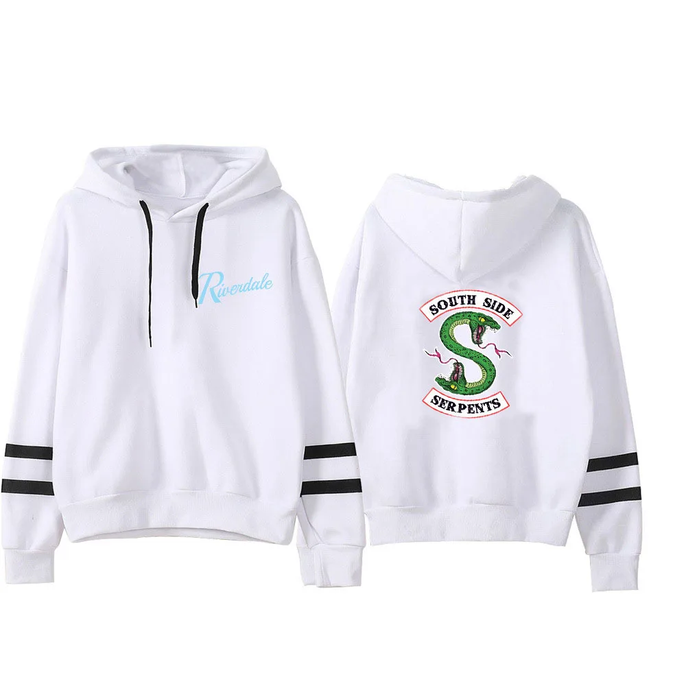 SWYIVY RIVERDALE Women's Hooded New Plus Velvet Winter Fashion Famele Casual Pullover Hooded Sweatershirt Serpents Green Snake SWYIVY RIVERDALE Women's Hooded New Plus Velvet Winter Fashion Famele Casual Pullover Hooded Sweatershirt Serpents Green Snake
