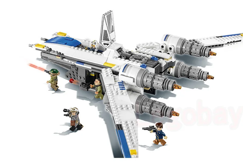 

Lepin 05054 Starwars 679pcs Genuine Series The Rebel U-Wing Fighter Set Building Blocks Bricks Star Toys Wars With Legoing 75155