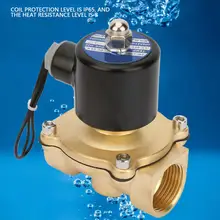 Жидкость контроллер DC 24 V NC Электрический электромагнитный клапан DN25 IP65 2-way Латунь Электромагнитный клапан