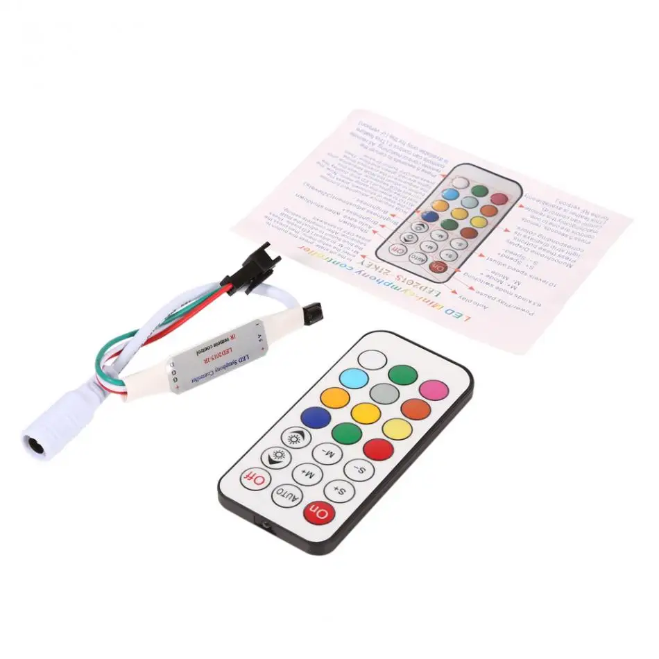 Беспроводной мини контроллер RGB для светодиодных лент WS2811 WS2812B DC 5 В/12 В|Диммеры| |