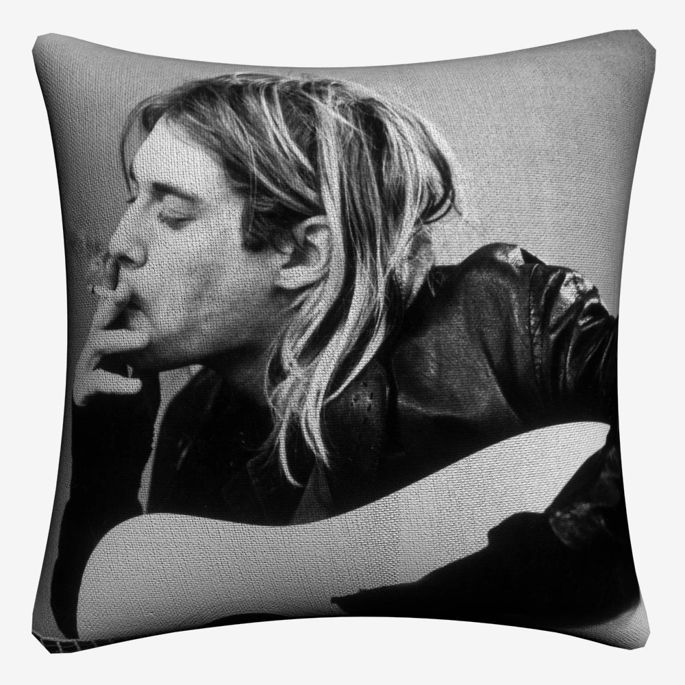 Nirvana Kurt Cobain портрет декоративное хлопковое белье Наволочка на подушку размером 45*45 см для софы стула декоративные домашние наволочки для подушки