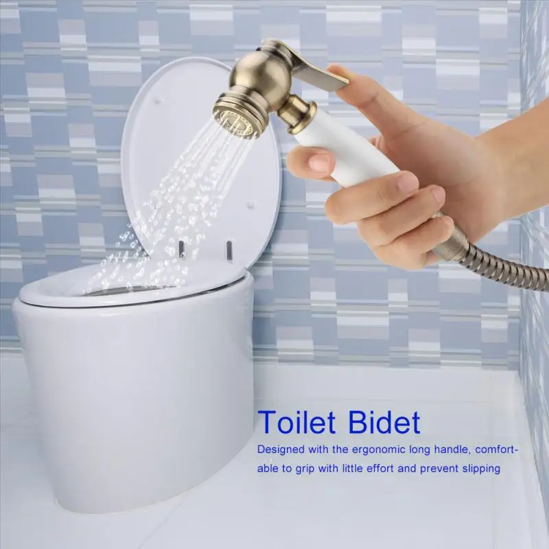Wall Mount Shower Toilet Bidet Sprayer Bathroom Handheld Bidet Diaper