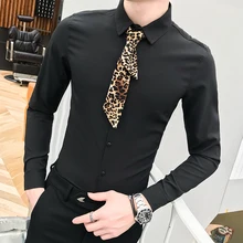 Весенняя Мужская рубашка британский стиль мужские повседневные рубашки Slim Fit Camisa Masculina рубашка высокого качества мужская блуза с длинными рукавами Homme