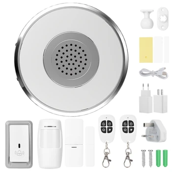 

WiFi Burglar Anti-theft Remote APP Control Alarm Detector with a Night Lamp