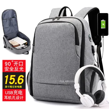 

Men's Backpack Casual Shoulder Bags USB Interface Male Backpacks Business Computer Bag Travel Bag Schoolbag Mochila