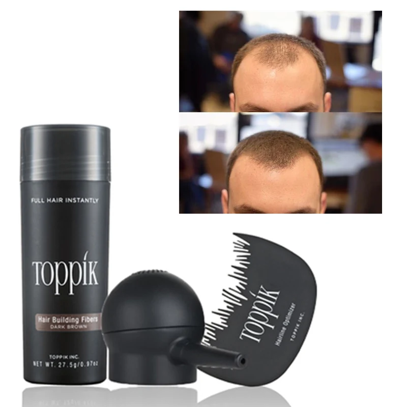 3pcs/lot Toppik Set 27.5g Hair Building Fibers + Spray Applicator + Hairline Optimizer Hair Perfecting Tool Kit 3pcs/lot Toppik Set 27.5g Hair Building Fibers + Spray Applicator + Hairline Optimizer Hair Perfecting Tool Kit