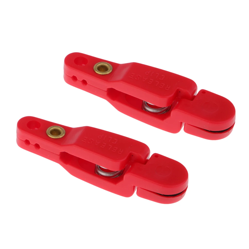 

2pcs Plastic Snap Release Clip for Weight Planer Board Kite Heavy Tension Red