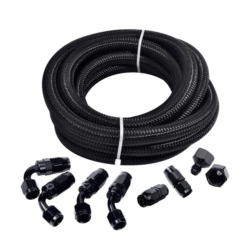

SPEEDWOW Aluminum Alloy Oil Fuel Hose Line Hose Fuel Hose Fitting Adapter Swivel Fittings AN6 To AN10 Fuel Tank Fitting Engine
