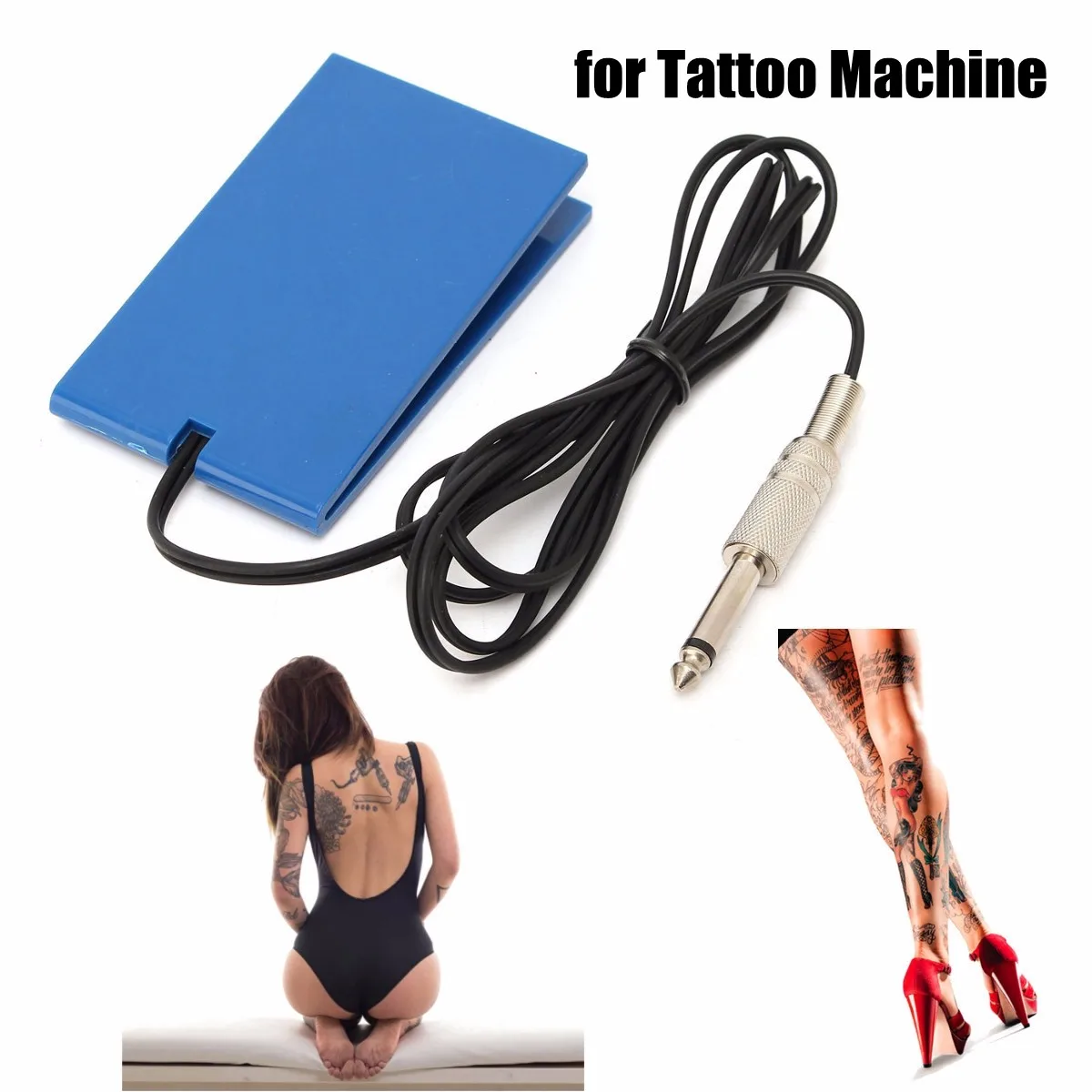 

Blue Acrylic Tattoo Machine Foot Switch Pedal Power Supply Controller Tattoo & Body Art Tattoo Power Supply103x61x17mm