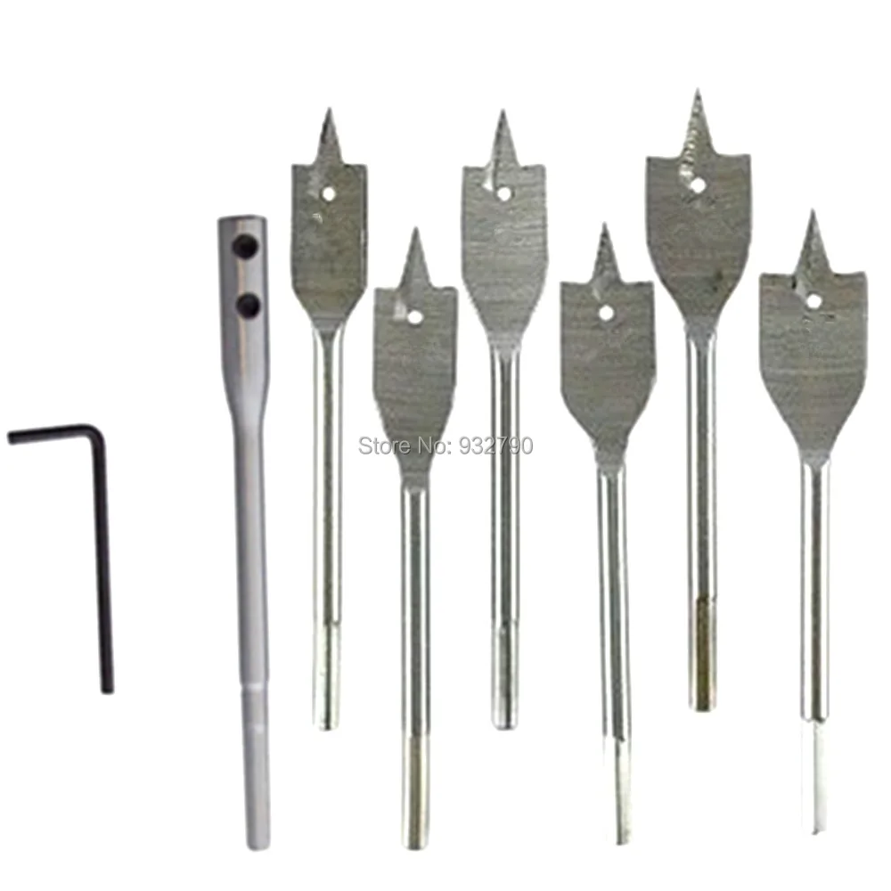 New Machine Flat Spade Wood Drill Bit Set Hole Cutter Cutting Borer 20mm to 40mm