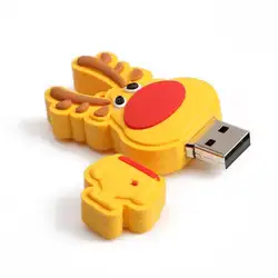 USB флешка 16 ГБ мультфильм Рождество лося олень 8 ГБ 4 ГБ USB2.0 Флешка Memory Stick флэш-накопитель внешних накопителей U диск Стик