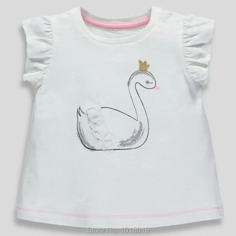 

Quality 100% Combed Cotton Kids t shirt Baby Girl Clothes Summer New 2019 Baby Girls t-shirt Bebe Short Sleeve Children Clothing