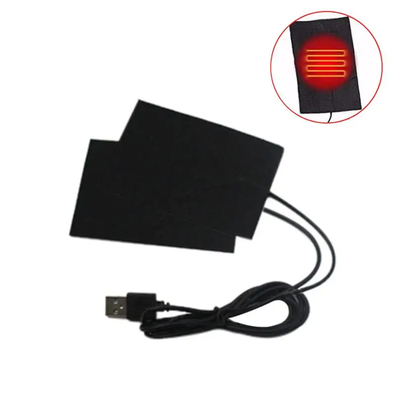 

Clothes Heating Plate Usb One Drag Two Electric Heating Pad Vest Down Jacket Heating Usb Electric Clothing Heating Pad