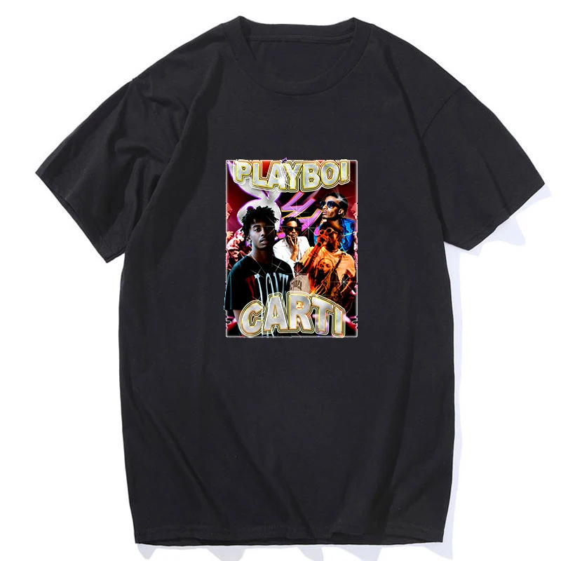 Новинка 2019 Playboi Carti Винтажная футболка летняя одежда футболки для мужчин хлопок