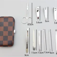 50 комплектов набор инструментов для дизайна ногтей 10 шт./компл. Универсальный маникюрный набор из нержавеющей стали для домашнего офиса Набор для стрижки ногтей чистящий набор для ухода N