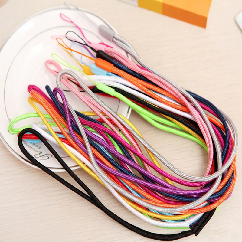 

50-100PCS long Nylon Lanyard Cell Phone Hanging Strap Mobile Phone Datachable Neck Straps Flexible Sling Necklace Rope