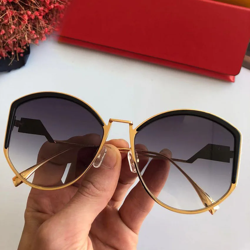 Marke Sonnenbrille navy Cat Eye Vintage Uv400 Brillen light Spiegel Designer Frauen So Grey gold Für Retro amp; pink Qualität silver Sams Gray white Mode Frau Hohe nEq4wXzI
