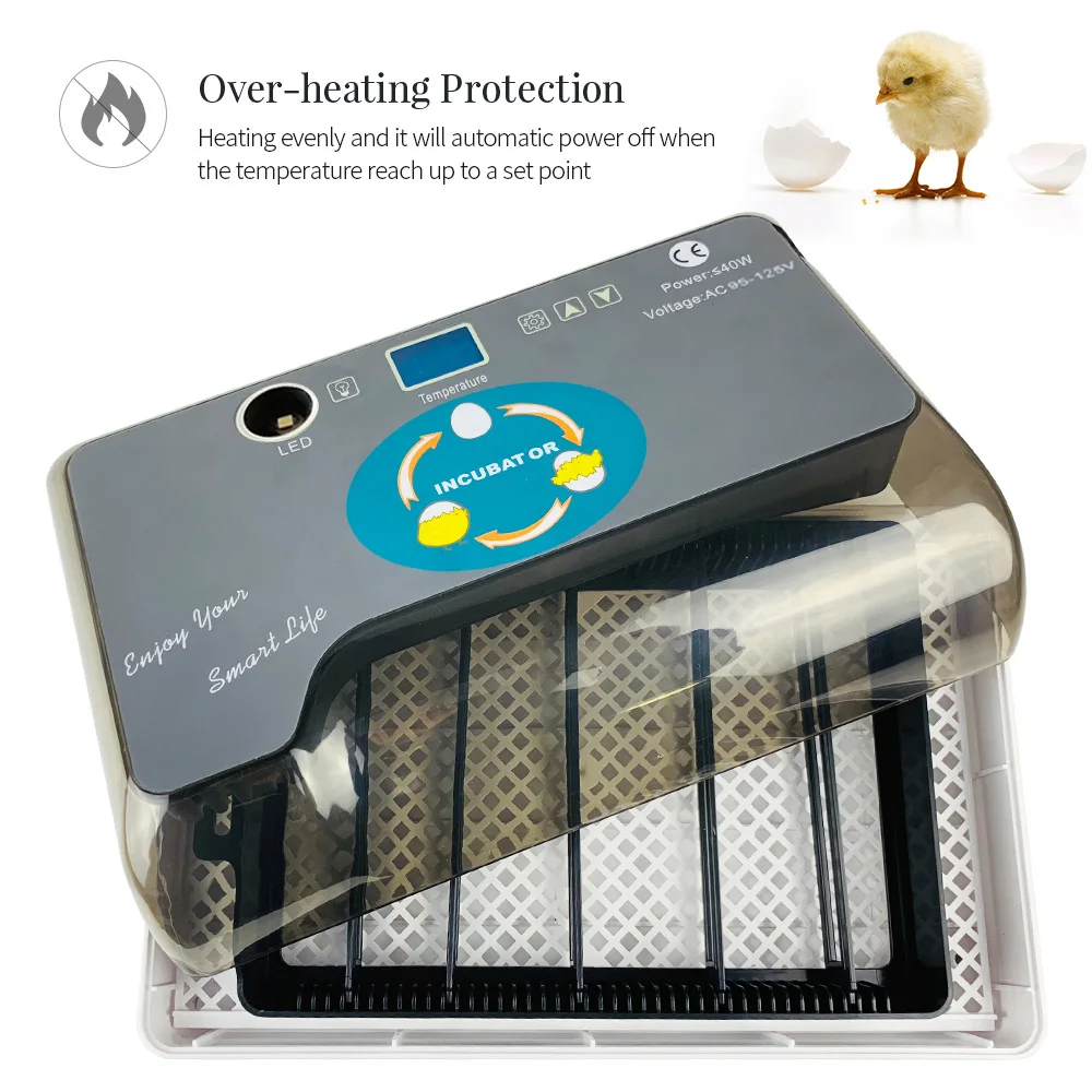 Smart Digital Egg Incubator Automatic Eggs Hatcher Incubators with Eggtester Automatic Pet Egg Turning 12 Eggs Poultry Hatcher Smart Digital Egg Incubator Automatic Eggs Hatcher Incubators with Eggtester Automatic Pet Egg Turning 12 Eggs Poultry Hatcher